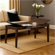 Sheryl Dining Table with Lift Top Hidden Storage- Walnut Brown