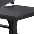 Berny Dining Table- Extension Leaf- Trestle Base- Gray Wood- 64-46 Inch