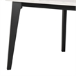 Soa Counter Height Table- 54 Inch Square White Marble Top- Black Legs