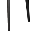 Soa Dining Table- 54 Inch Square White Marble Top- Black Legs