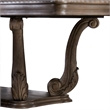 Hama Dining Table- 108 Inch Top with Scrolled Pedestal Base- Oak Brown