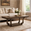 Hama Dining Table- 108 Inch Top with Scrolled Pedestal Base- Oak Brown