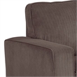 Seya Sleeper L Sectional Sofa- Storage Chaise- Brown Corduroy- 93 Inch