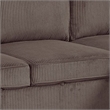 Seya Sleeper L Sectional Sofa- Storage Chaise- Brown Corduroy- 93 Inch