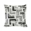 Koi Loveseat with 2 Pillows- Reversible Cushions- Gray Chenille- 65 Inch