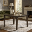 Vicy Counter Height Table w Removable Leaf- 36-54 Inch- Espresso Brown