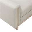 Lny Sofa- Beige Polyester- Wood Natural Brown Frame and Legs- 81 Inch