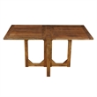 Hosa 7pc Rectangular Dining Table Set- Faux Leather Seats- Brown Mango Wood