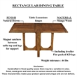Hosa 7pc Rectangular Dining Table Set- Faux Leather Seats- Brown Mango Wood