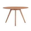 Kios 5pc Round Dining Table Set- Splayed Legs- Curved Back- Brown