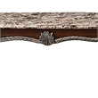 Liana Marble Console Table- Cherry Brown Pine Wood- Rectangular 52 Inch