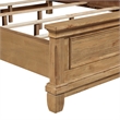 Seny Queen Bed- Rustic Design- Picture Frame Moldings- Honey Brown Wood