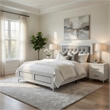 Queen Size Bedroom Set-White-Storage Bed with Drawers-2-Piece Set-Bed-Nightstand