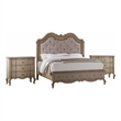 Queen Size Bedroom Set-Storage Bed with Drawers-3-Piece Set-Bed-Two Nightstand