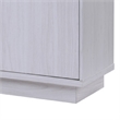Ambi TV Stand Cabinet with Electric Heating Fireplace- 70 Inch Walnut White