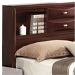 Queen Size Bedroom Set- Brown- Panel Design- 2-Piece Set with Bed-Nightstand