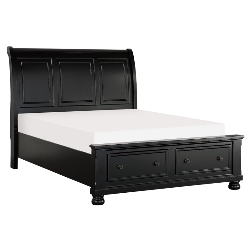 Queen Size Bedroom Set-Panel Headboard-5-Piece Set-Bed-2Nightstand-Dresser-Chest