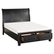 Queen Size Bedroom Set-Panel Headboard-5-Piece Set-Bed-2Nightstand-Dresser-Chest