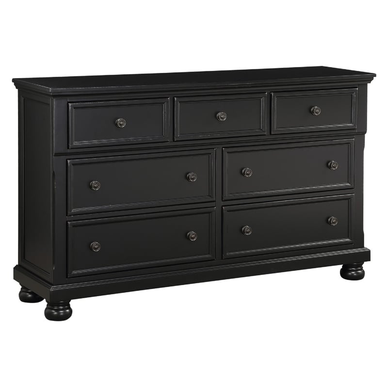 Queen Size Bedroom Set-Panel Headboard-5-Piece Set-Bed-2Nightstand-Dresser-Chest