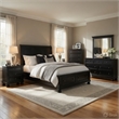 Queen Size Bedroom Set-Panel Headboard-5-Piece Set-Bed-2Nightstand-Dresser-Chest