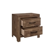 Full Size Bedroom-Panel Design-5-Piece Set- Bed-Nightstand-Dresser-Mirror-Chest