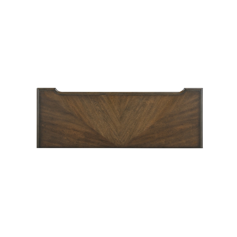 Rox Sofa Console Table- 50 Inch Top- 2 Drawers w Bronze Knobs- Brown