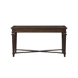Tabby Sofa Console Table- 56 Inch Top- Cross Stretcher- Espresso Brown