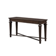 Tabby Sofa Console Table- 56 Inch Top- Cross Stretcher- Espresso Brown