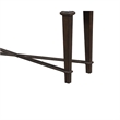Tabby Sofa Console Table- 56 Inch Top- Cross Stretcher- Espresso Brown