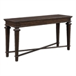 Tabby Sofa Console Table- 56 Inch Top- Cross Stretcher- Espresso Brown