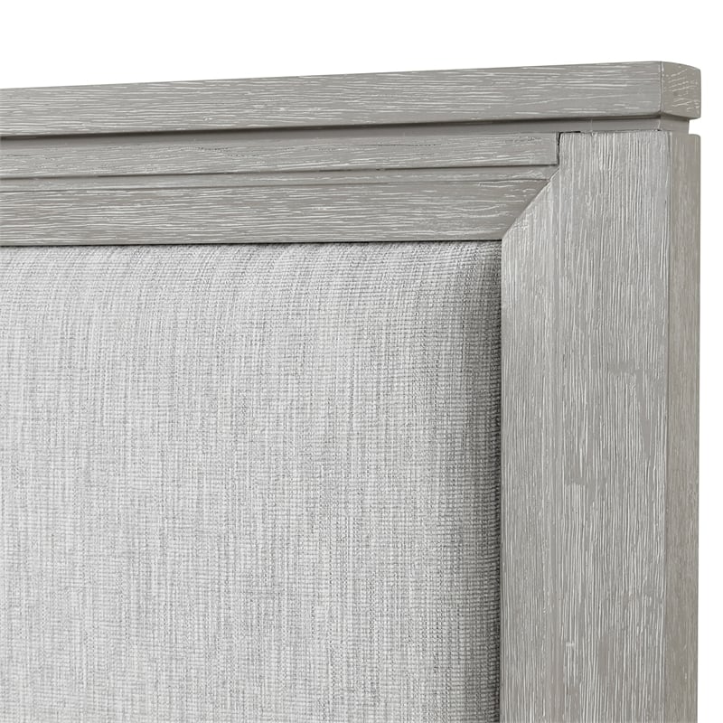 Ion King Bed- Storage Footboard- Picture Frame Moldings- Gray Wood