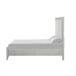 Ion Queen Bed- Storage Footboard- Picture Frame Moldings- Gray Wood