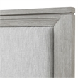 Ion Queen Bed- Storage Footboard- Picture Frame Moldings- Gray Wood