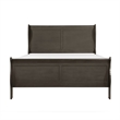 Queen Size Bedroom Set- Gray Finish-2-Piece Set with Bed and Matching Nightstand