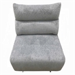Falo Modular Power Motion Recliner Armless Chair- Light Gray Chenille