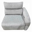 Falo Modular Power Motion Right Recliner Chair- Foam Light Gray Chenille