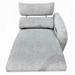 Falo Modular Power Motion Right Recliner Chair- Foam Light Gray Chenille