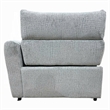 Falo Modular Power Motion Right Recliner Chair- Foam Light Gray Chenille