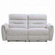 Tres Power Motion Recliner Sofa with USB Port- 2 Seater- Gray Chenille