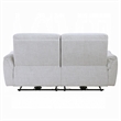Tres Power Motion Recliner Sofa with USB Port- 2 Seater- Gray Chenille