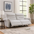 Tres Power Motion Recliner Sofa with USB Port- 2 Seater- Gray Chenille