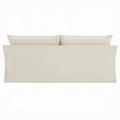 Seya Modern Sofa with 2 Pillow- Beige Linen Plush Cushions- 82 Inch