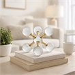 Tammy Science Atom Accent with 6 Glass Spheres- Gold Iron Stems- 7 Inch