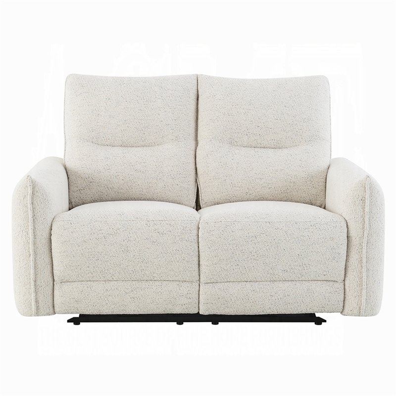 Lali Power Motion Recliner Loveseat with USB- Zero Gravity- Cream Chenille