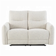 Lali Power Motion Recliner Loveseat with USB- Zero Gravity- Cream Chenille