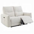 Lali Power Motion Recliner Loveseat with USB- Zero Gravity- Cream Chenille