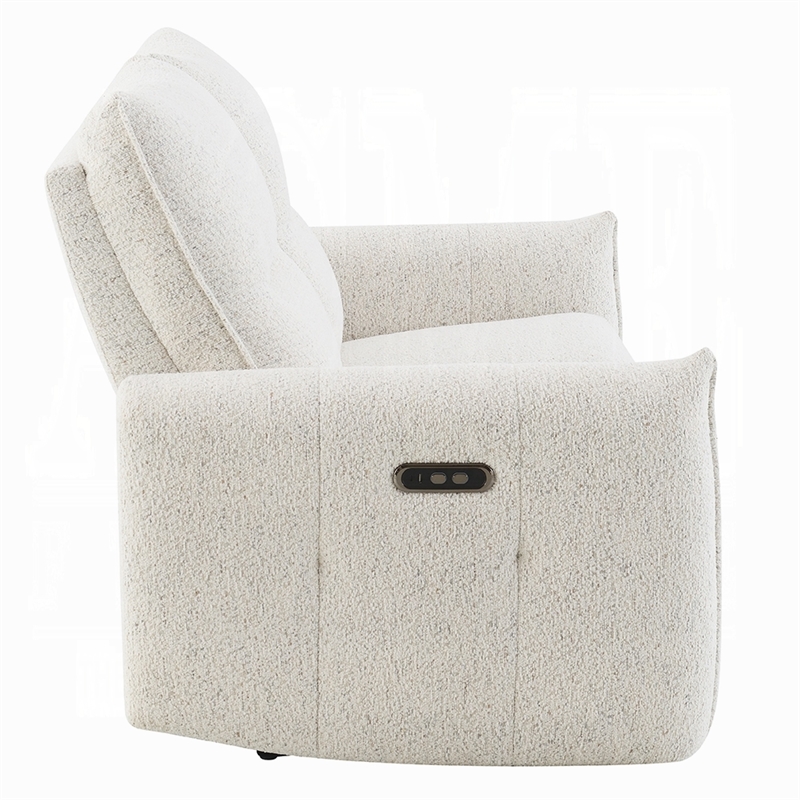 Lali Power Motion Recliner Loveseat with USB- Zero Gravity- Cream Chenille