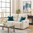 Lali Power Motion Recliner Loveseat with USB- Zero Gravity- Cream Chenille
