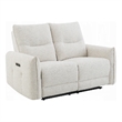 Lali Power Motion Recliner Loveseat with USB- Zero Gravity- Cream Chenille