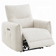 Lali Zero Gravity Power Motion Recliner Chair- USB Port- Cream Chenille